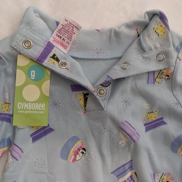 Gymboree Cute Blue Turtleneck Onesie with Snow Globe Pattern - 12-18 Months - Picture 10 of 15